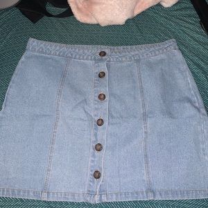 forever 21 jean skirt